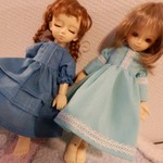 ご予約品　幼SDブルーのドレス２枚