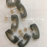 2ペア　trend grey pierce