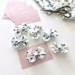 ＊ LIBERTY  Floating Flora ＊  funwari mini ribbon clip  <baby&kids>　※ヘアゴムに変更可能