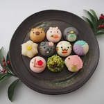2020年干支饅頭と上生菓子箱詰め１0個入（人気動物饅頭入り）