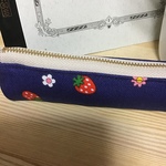 【再2】いちごとお花❤️大人可愛いペンケーススリム