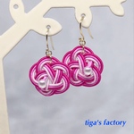 可愛い♡ちっちゃなパールの水引ピアス/イヤリング★ピンク