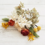 成人式　ドライフラワー髪飾り