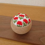 ピンクッション・花・赤
