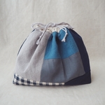SALE◎ツギハギ巾着②