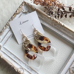 アクリルチェーンピアス／イヤリング