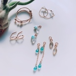 お得です！  14kgf   チャームset   Jojuly lunaピアス〜mars