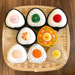 フェルトままごと❁︎具が外せるおにぎり