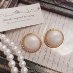 大ぶりアンティーク♡パールピアス/イヤリング