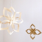 白樺風 手編みのオーナメント