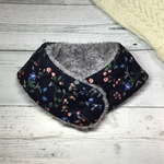 ミニネックウォーマー☃️おうち用《小花ネイビー》