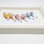 【つまみ細工】お花畑のイヤリング/ピアス