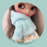 ボアパーカー♡blue