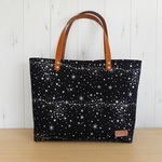 煌めく流れ星　ブラックのMサイズトートバッグ　