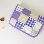 母子手帳ケース✩.*˚お薬手帳ケース【パープル】