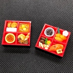 おせち料理のミニチュアマグネット（２個セット）