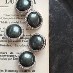 【2個】vintage button　No.11221-0321