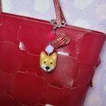 【羊毛】〈再販〉にっこり柴犬キーホルダー【犬】