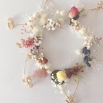my select♡小振りオーバル　かすみ草