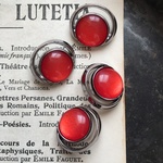 【4個】vintage button　No.11221-1621