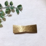 真鍮リボンバレッタ