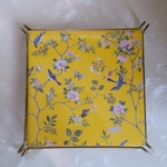 鍋敷きタイルアート(イエローシノワズリ)