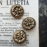 【2個】21mm vintage button　No.11221-2721
