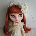 ネオブライス★フリルとファーのフリフリ★付け襟、マフラー