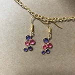 小さなブドウピアス