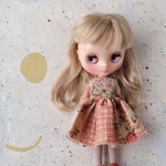 ＊ミディブライス＊パッチワーク柄ワンピース＊1246＊２点セット＊ブライスアウトフィット＊ blythe outfit＊