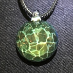 水紋ガラスペンダント 　スプリンググリーン