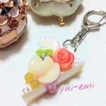 新作☆とろ～りローズアップルタルト☆キーホルダー