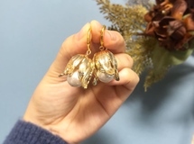 【sale】真鍮チューリップ   ビッグパール