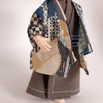 羽織り4点セット　ねんどろいど どーるオビツ11兼用　　青