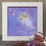 送料込み　額縁付きパステルアート　my angel