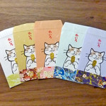 ぽち袋／猫のわいろ 『うふふ』5色アソート29