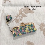 【再販】ミナペルホネンdeがま口印鑑ケース＊skyful