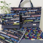 【オーダ－予約品】r様専用＊２種類の電車柄入園グッズ
