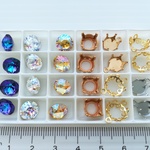 スワロフスキー　
ss39　&　金具　台座　セット