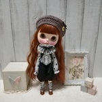 ブライスアウトフィット 🍎044 星柄ロンパースセット ③ ＊blythe outfit
