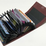 蛇腹型カードケース／JAVA-CARD-CACE20／スエード　ロイヤルパープル