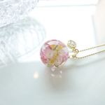 花鞠ジルコニアネックレス（スターチス）
