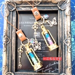 レジン  光る☆ランタンキーホルダー【ブルー系】