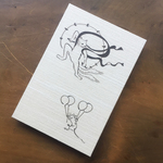 御朱印帳 風神雷神 大判＊鳥の子紙