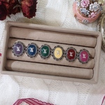 vintage colorful bear ring