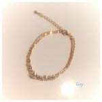 【Thanks 1000♡】♪ビジューとラインストーンのブレスレット♪