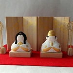 【お雛様】 おひなさま白金　親王飾りセット