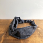 ★sale★  冬素材　シャボ刺繍　ヘアバンド(グレーB)