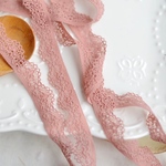 2m 綺麗 フラワーストレッチレースブレード アンティークピンク BK191215 ハンドメイド 手芸 素材 材料