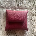 人気のカタチのコインケース　紫系ピンク25